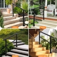 thumbnail image 3 of Handrails Fits 1 to 4 Steps,AdjustableStair Handrail 51"X 38",Integrated Design at Handrail,Staircase Handrail forandConcrete, Porch, 3 of 9