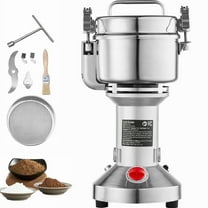KFFKFF 550g Electric Grain Mill, 2000W Speedy Commercial Spice Grinder, Stainless Steel Powder Pulverizer for Dry Grains, Spices, Cereals, Coffee, Corn, Pepper