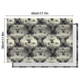 thumbnail image 6 of Gray Highland Cow Layer Pattern Summer Placemats Table Placemats Set Of 4-Linen Kitchen Washable Placemats Table Mats 11.8"x17.7" Non-Slip Heat Resistant, 6 of 6