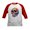 Red/White, variant on CafePress - Vibrant Melting Skull Kids Baseball T Shirt - Kids Cotton Baseball Jersey, 3/4 Sleeve Shirt