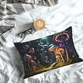 thumbnail image 5 of Sikiie Purple Glowing Mushroom Pillow Covers, Throw Pillow Case Cushion Covers,Cushion for Bedroom,Couch,Home-20"x30", 5 of 6