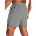 thumbnail image 3 of MIER Men's 5 Inch Inseam Running Shorts with Zipper Pockets, 3 of 6