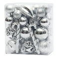 thumbnail image 2 of Dreisshy 6Pcs Christmas Ornaments Christmas Ball Ornaments, Shatterproof Christmas Tree Decor, Hanging Decorations for Xmas Tree, Holiday, Wedding, Party, Silver, 2 of 3
