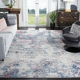 thumbnail image 3 of SAFAVIEH Brentwood Ainslee Abstract Area Rug, Navy/Red, 6'7" x 6'7" Square, 3 of 13