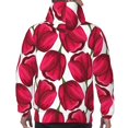 thumbnail image 3 of Bingfone Tulips Flowers Men's Drawstring Hoodie Long Sleeve Pocket Sweatshirts-X-Large, 3 of 6