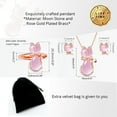 thumbnail image 6 of Uloveido Women's Cute Cat Necklace and Stud Earrings Pink Cat Ring Animal Jewelry Set Birthday Gifts for Daughter(size 10), 6 of 7