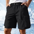 thumbnail image 2 of Enjoytime Hiking Cargo Shorts for Men Elastic Waist Lightweight Outdoor Athletic Work Shorts with Multi Pockets, 2 of 8