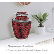 Crimson Rose Urns for Cremation Ashes Large Urn XL or Small Keepsake Urns for Adult Cremation Ashes & Urns for Human Ashes for Home or Burial Cremation Urns