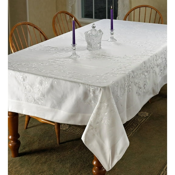 Lisbon Embroidered Vintage Design Tablecloth