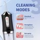 thumbnail image 1 of ¡Compre 2 y obtenga 3! 3 modos de agentes de limpieza con 4 boquillas, irrigador oral con palillo de dientes recargable para viajes, 1 of 5