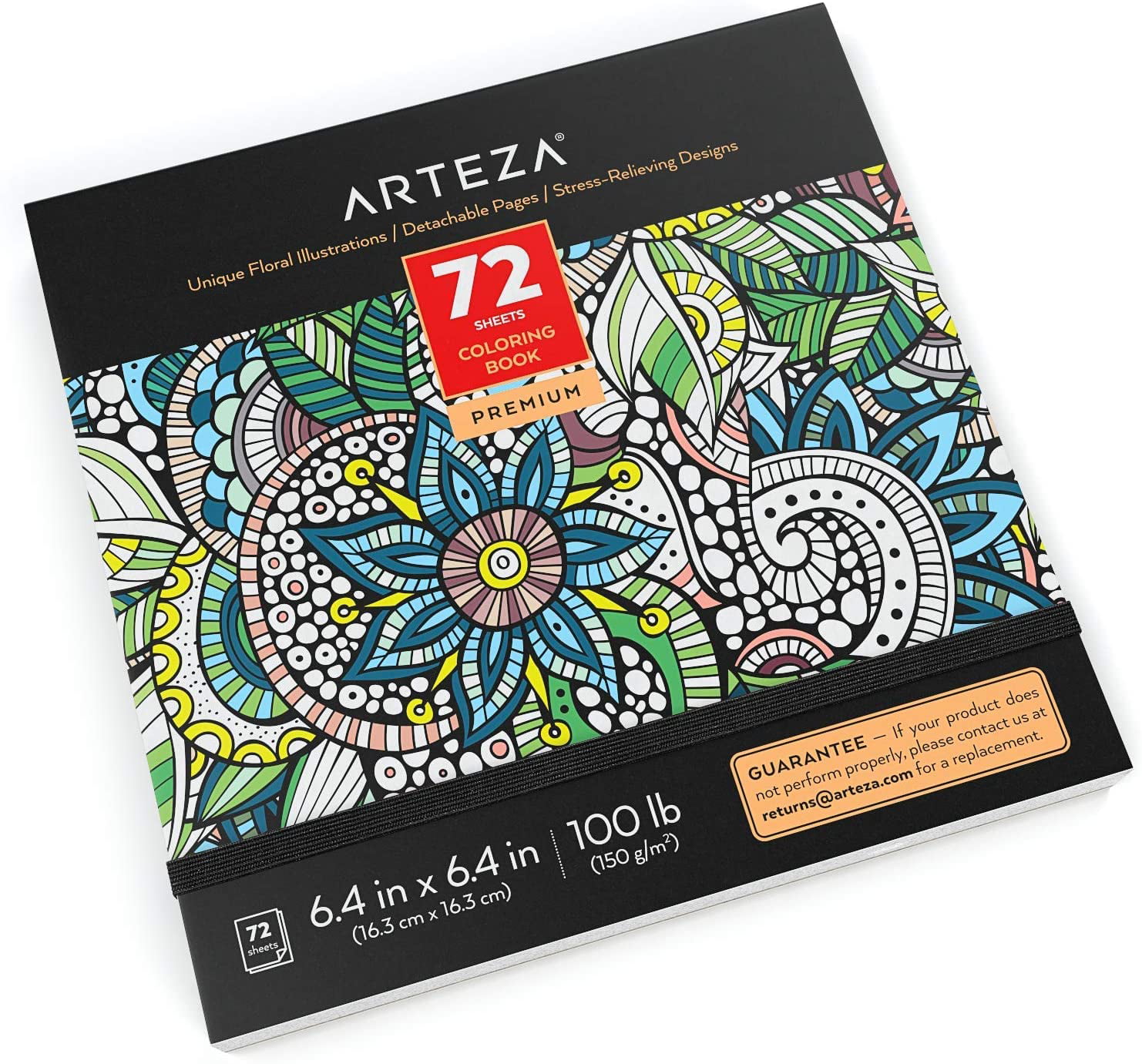 Arteza Kids Activity Book, Color by Numbers Coloring Book, 8.5 x 11 Inches,  School Supplies for Ages 6 and Up, 50 Sheets, 12 Double-Ended Colored