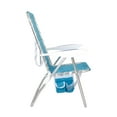 2Pack Mainstays Reclining Bungee Beach Chair, Teal