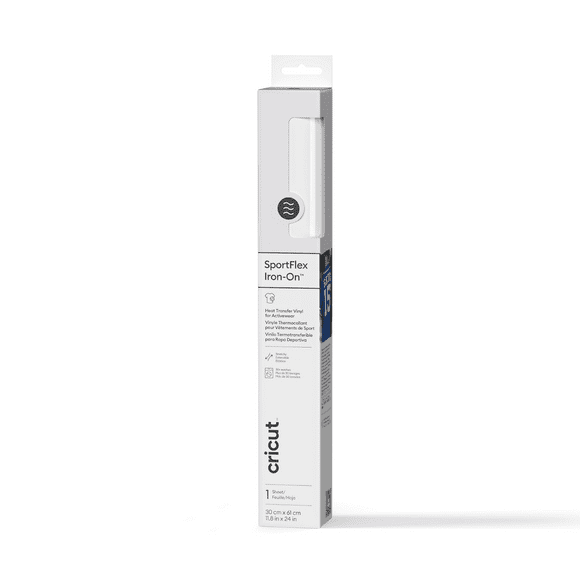 Cricut Thermocollant SportFlex, Blanc