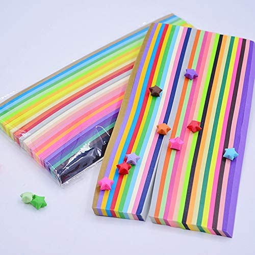 2700 Sheets Origami Stars Papers,AIMTYD Origami Star Paper Strip Package, Origami  Paper Stars, 27 Colors, 2700 Stripes (2700 Sheets) 2700 Sheets 