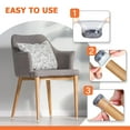 thumbnail image 5 of 32 pcs Round Chair Leg Floor Protectors,Silicone Chair Leg Covers Caps Sliders for Hardwood tile Floors, Felt Furniture Pads (Extra Small fit: 0.5" - 0.89"), 5 of 6