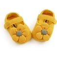 thumbnail image 6 of Baby Girls Mary Jane Flats with Bowknot Flowers,Princess Wedding Dress Ballet Shoes Non-Slip Toddler First Walkers Newborn Crib Shoe, 6 of 6