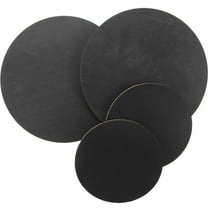 ELAYARD Table Coasters for Drinks Black ABS 4pcs Household