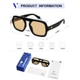 thumbnail image 5 of LUXERAD Retro Square Aviator Sunglasses for Women Men - 70s Vintage Style VL9826, 5 of 5