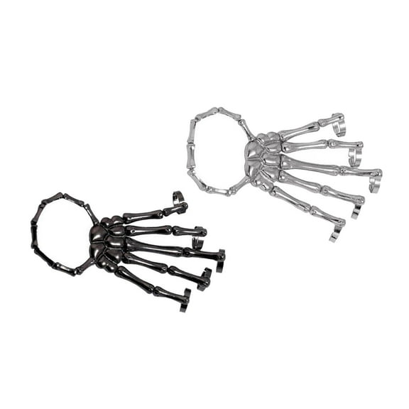 2 Skeleton Hand Bracelet