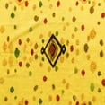 thumbnail image 1 of Ahgly Company Indoor Square Abstract Yellow Modern Area Rugs, 3' Square, 1 of 4