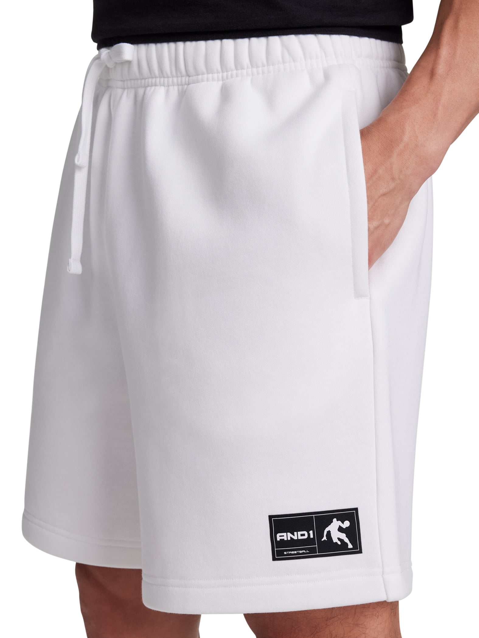 AND1 Men's and Big Men's Free Throw Short, 8" inseam, Sizes XS-5XL