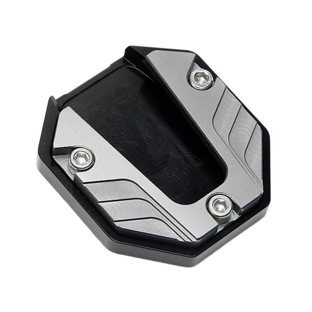Soporte lateral para pies de motocicleta, modificación universal, accesorios antideslizantes duraderos, reemplazo de aleación de aluminio, fácil de instalar, estudio Premium Gris Yotijar almohadilla para pata de cabra de motocicleta