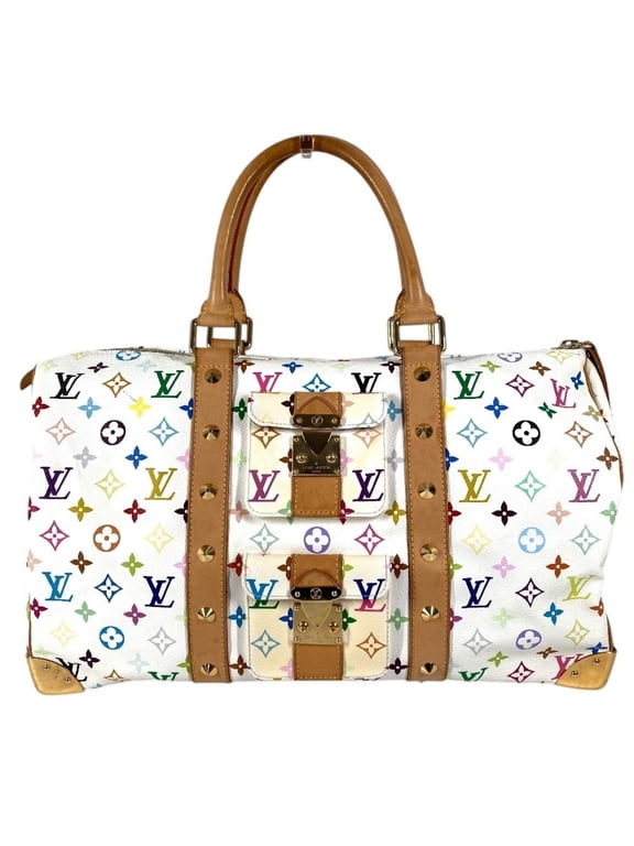 Pre-Owned LOUIS VUITTON Louis Vuitton Monogram Multicolor Takashi Murakami Keepall 45 Bag...