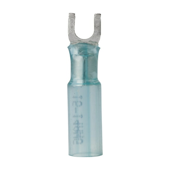 Ancor 314225 Blue #8 Fastener 16-14 Wire Range Heatshrink Spade Terminal - 25 Pack