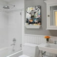 thumbnail image 4 of Graffiti Highland Cow Bathroom Decor Wall Art Farmhouse Cow Canvas Funny Bathroom Print Black And White Cow Bathroom Wall Decor Cute Cow Picture Home Decor For Bathroom 12x16 Inch, 4 of 5