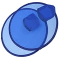 thumbnail image 2 of Shisuyan 2pcs Foldable Handheld Fans Summer Fans Round Folding Fans Portable Fans, 2 of 9