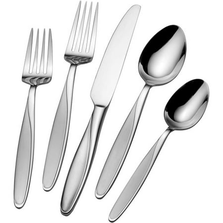 Pfaltzgraff Studio 20-Piece Flatware Set, Silhouette Frost