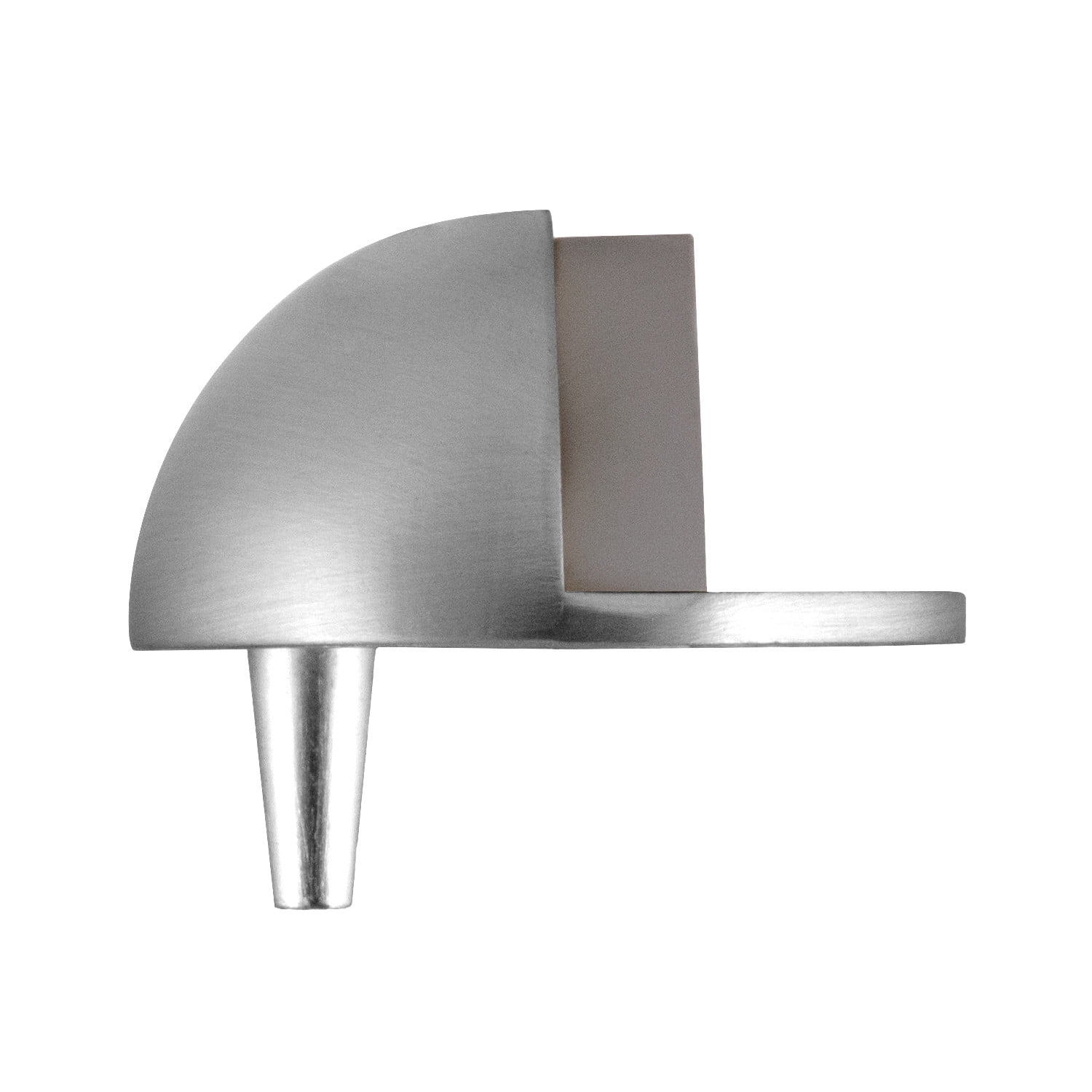 5-Pack Dome Floor Mounted Door Stops with Rubber Stopper, Satin Nickel, Heavy Duty Zinc Construction – Design House, WM318188