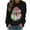 Black, variant on Cavosen Christmas Sweatshirts for Women Crewneck Xmas Cute Santas Print Pullover Sweatshirts Raglan Long Sleeve Casual Loose Sweatshirt Tops Fall Winter Festival Party Clothes