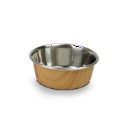Oourpetes Durapet Wood Grain Bowl Light Brown, 2 cup