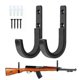 thumbnail image 2 of Soporte horizontal para armas de metal resistente, colgador de pared para rifles, arcos de tiro con arco y espadas con acolchado suave., 2 of 5