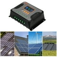 thumbnail image 2 of Controlador de energía Solar 80A, controlador de carga de batería PWM, controlador de carga Solar de batería de litio de 12V-48V con, 2 of 8