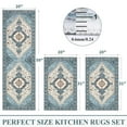 thumbnail image 2 of Kitchen Rugs and Runners Set of 3, Yamaziot Kitchen Mat for Floor, Non Slip Skid Comfort Washable Farmhouse Carpet for Laundry Room Sink, 20"x32"+20"x32"+20"x47", 2 of 7
