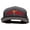 Black Charcoal, variant on Orange Karate Kick Embroidered Two Tone Flat Bill Snapback - Black Grey OSFM