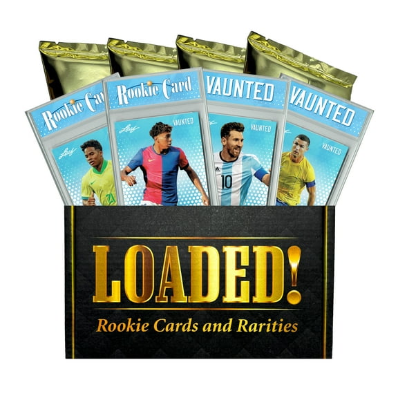 LOADED! All Vaunted Soccer Collector's Box: 4 Certified Mint  Special Edition Cards - Only 5000 Made - Lamine Yamal, Lionel Messi, Pele, Cristiano Ronaldo, Endrick
