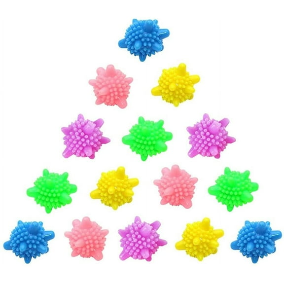 GIXUSIL Laundry Scrubbing Balls, Free and Cleaning Power Washer Balls, Solid Colorful Laundry Balls For Washing Machine, Lint Catcher Agitator Balls 15Pcs(Random Color)