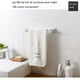 thumbnail image 4 of Inteprter Barra de toalla individual, estante de pared para baño y cocina, barra organizadora, estante autoadhesivo, soporte de inodoro reutilizable sin Juegos de accesorios de baño Blanco 34cm Inteprter JJ16712-04, 4 of 6