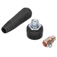 thumbnail image 3 of 2 paquetes de conector de cable de soldadura de enchufe de acoplamiento rápido Herramientas eléctricas de hardware DJK 10‑25 Negro, 3 of 9