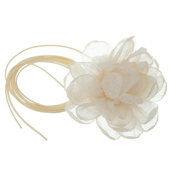 Unique Bargains 1Pc Choker Necklace Cute Rose Bandages Wrap Around Wrist Bracelet Apricot