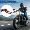 thumbnail image 2 of Short Long Brake Clutch Levers for Yamaha MT125 2014-2021 6 Position Adjustable Motorcycle Handlebar Brake Lever Aluminum Alloy Red Head Black Handle, 2 of 6
