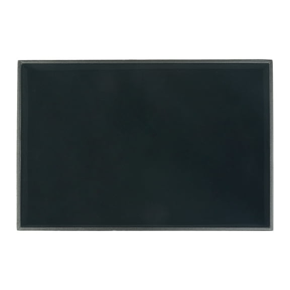 Unique Bargains Sturdy Velvet Jewelry Boxes Organizer Trays with Removable Dividers Black Flat Tray