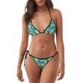 thumbnail image 1 of Gaeub Hawaii Palms Print Women's Triangle Bikini,String Bikini Set,Two Piece Swimsuit Bathing Suits, 1 of 6