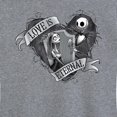 thumbnail image 3 of The Nightmare Before Christmas - Jack and Sally Love Eternal - Women's Short Sleeve Graphic T-Shirt, 3 of 5