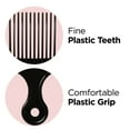 thumbnail image 3 of KISS COLORS & CARE Afro Styling Pik Wide Tooth Detangling Pick Hair Combs, Black, 3 Piece, 3 of 8