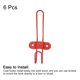 thumbnail image 3 of Ganchos de pared, 6 piezas - Gancho de ropa moderno simple de doble gancho de metal, ganchos montados en la pared para colgar toallas (rojo), 3 of 5