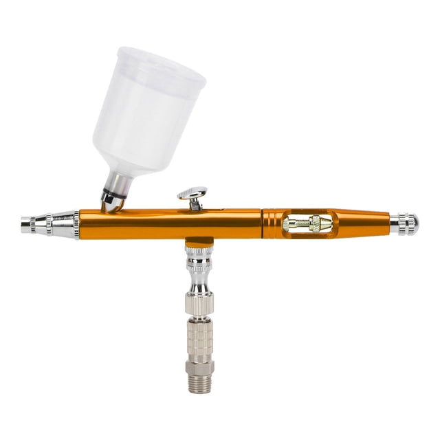 Mini pistola aerógrafo para pintar de 0,3 mm, ajuste externo de cola, herramienta de pulverización para bricolaje, 20 CC/40 CC, color dorado